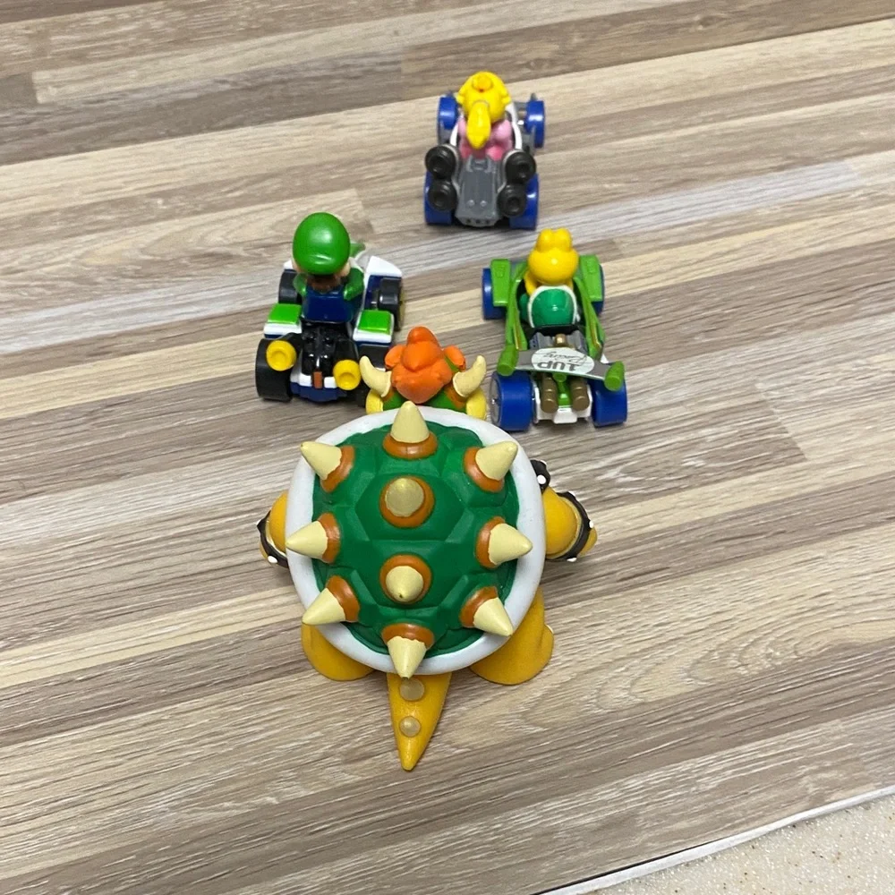 Mario Kart Toy Set Nintendo hot Wheels with bowsers Luigi princess peach 1 up